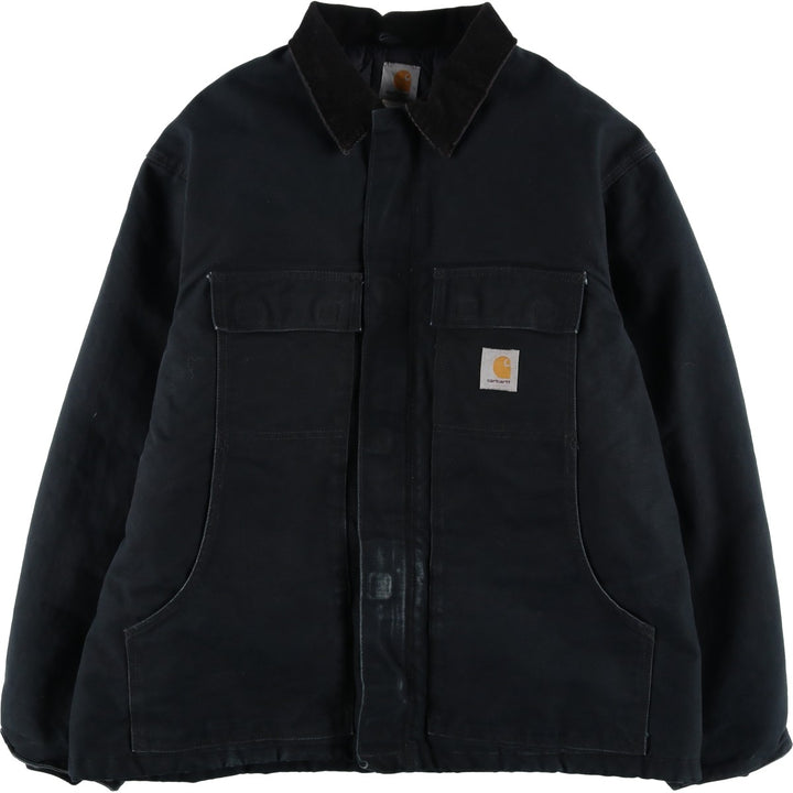 2000'S Carhartt Traditional Padded Duck Work Jacket, Men's XXL cotton black type Vintage Second Hand
