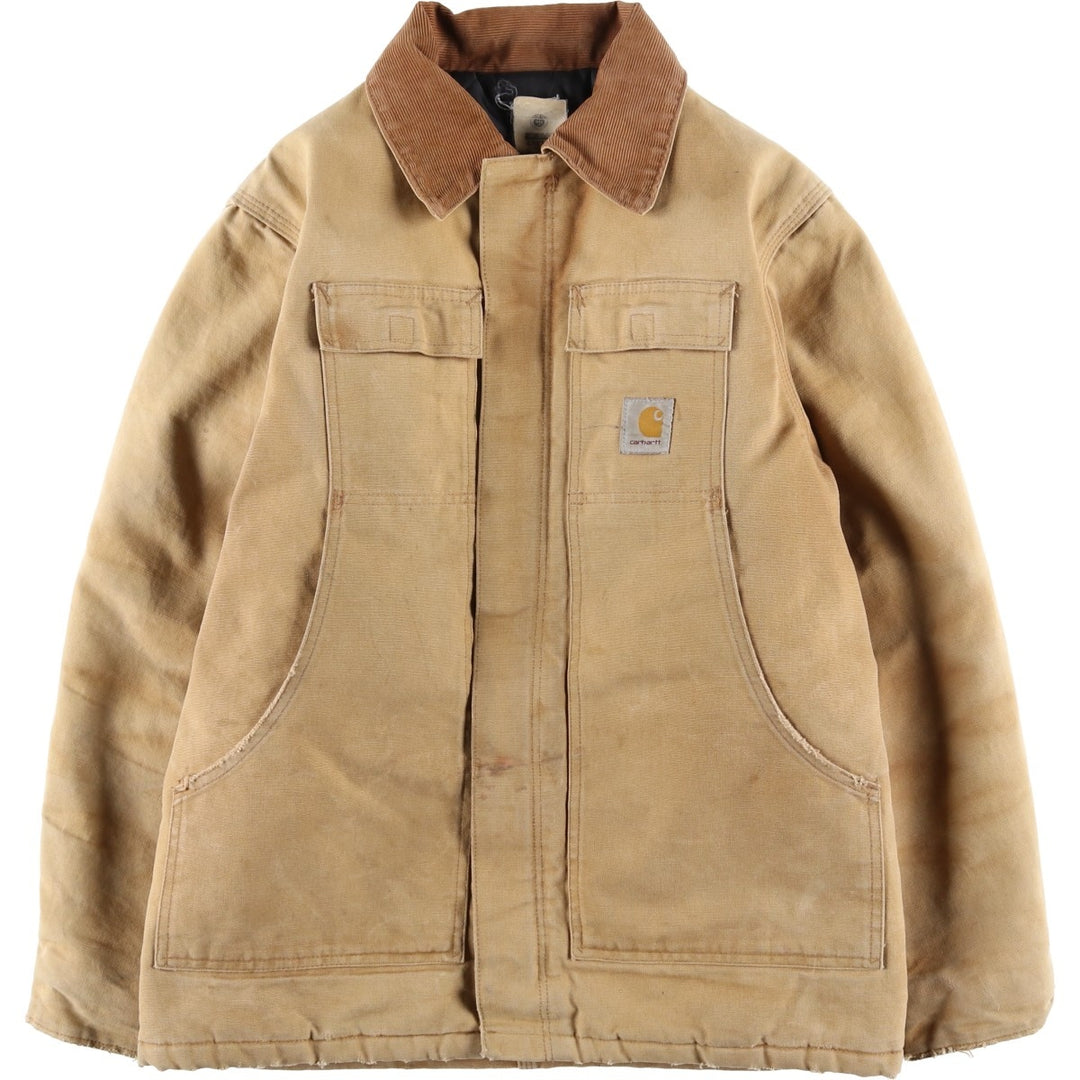 Carhartt Traditional Padded Duck Work Jacket, Men's Size L unclear beige type brown Vintage Second Hand