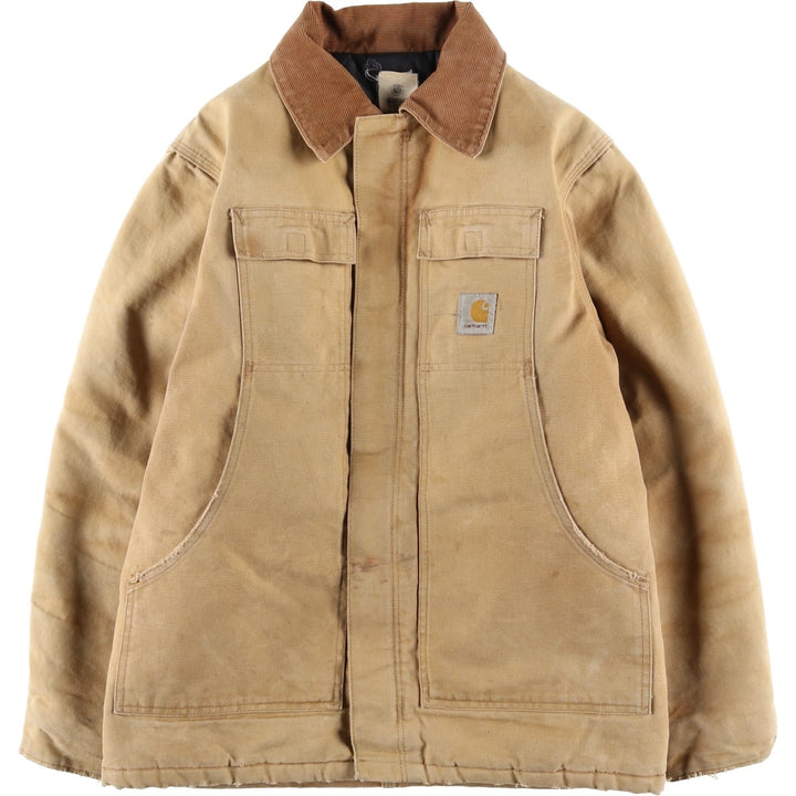 Carhartt Traditional Padded Duck Work Jacket, Men's Size L unclear beige type brown Vintage Second Hand