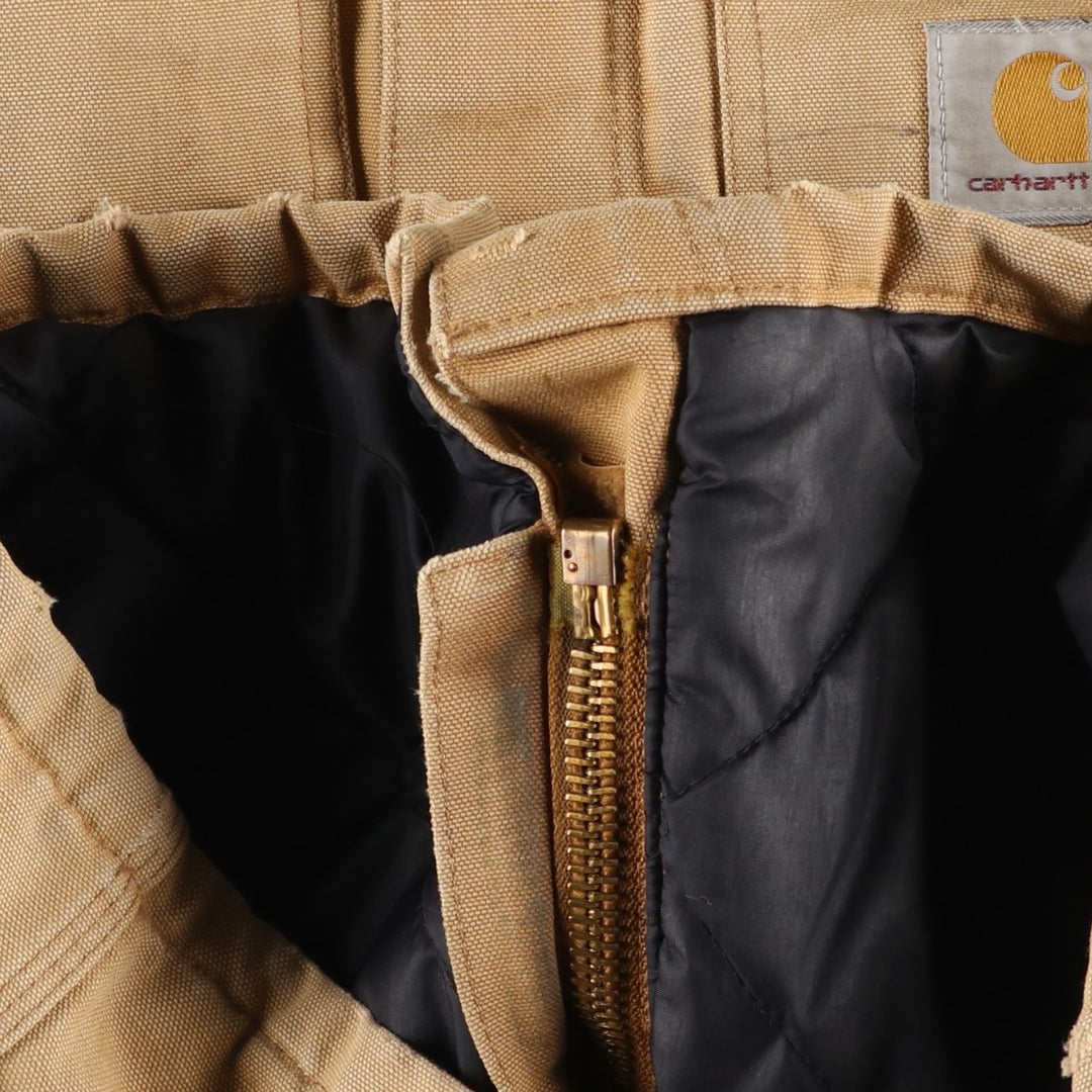 Carhartt Traditional Padded Duck Work Jacket, Men's Size L unclear beige type brown Vintage Second Hand