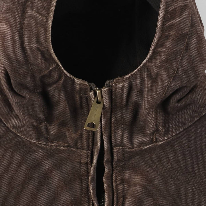 Carhartt Full Swing Armstrong Active Jacket, Padded Duck Full-Zip Hoodie, Men's Size Medium cotton brown type Vintage Second Hand