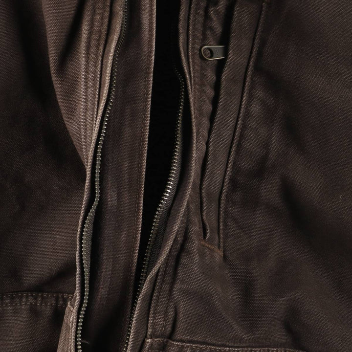 Carhartt Full Swing Armstrong Active Jacket, Padded Duck Full-Zip Hoodie, Men's Size Medium cotton brown type Vintage Second Hand