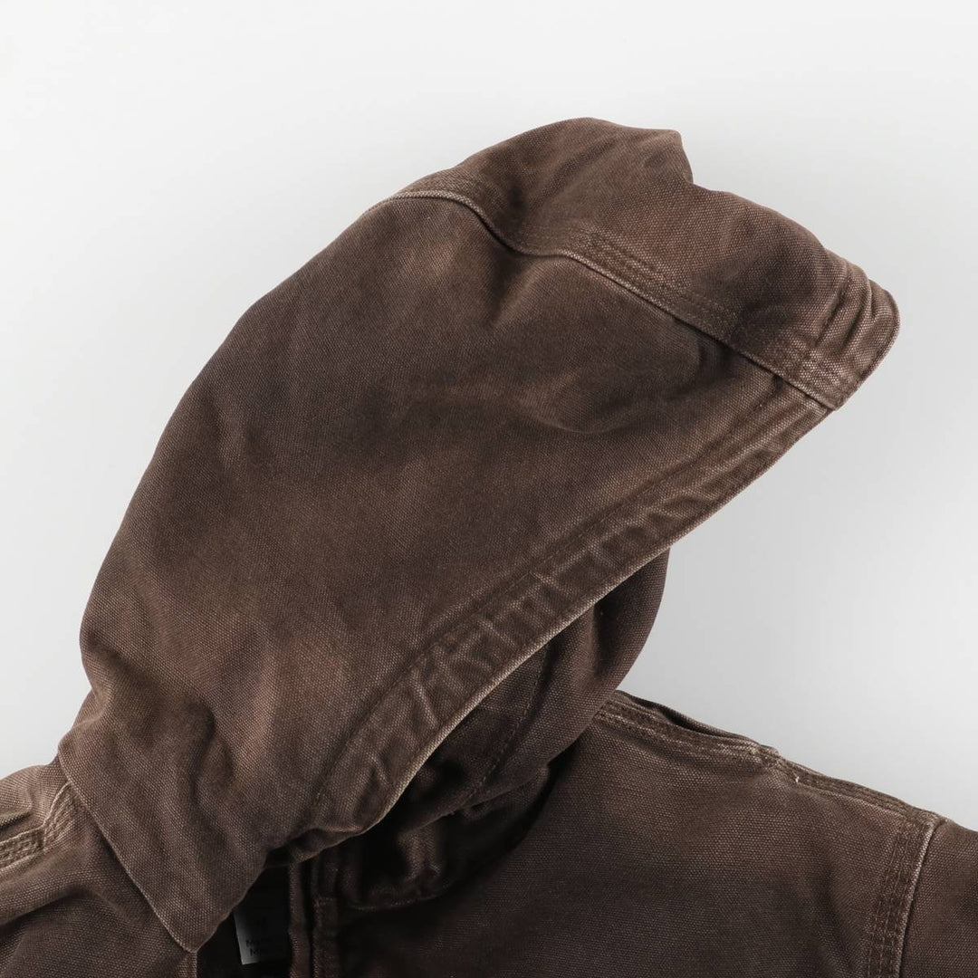 Carhartt Full Swing Armstrong Active Jacket, Padded Duck Full-Zip Hoodie, Men's Size Medium cotton brown type Vintage Second Hand