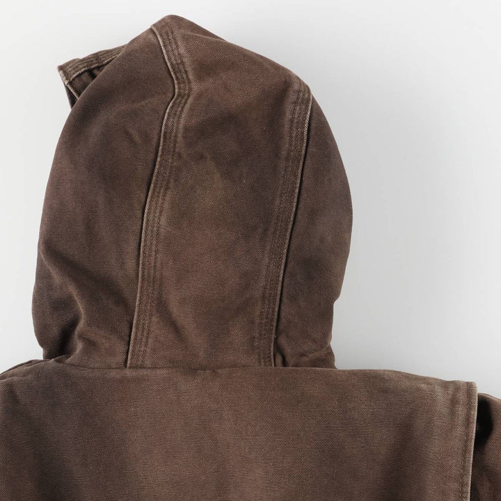 Carhartt Full Swing Armstrong Active Jacket, Padded Duck Full-Zip Hoodie, Men's Size Medium cotton brown type Vintage Second Hand