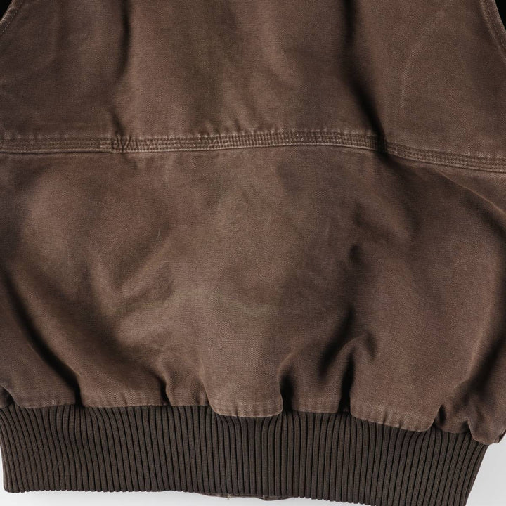 Carhartt Full Swing Armstrong Active Jacket, Padded Duck Full-Zip Hoodie, Men's Size Medium cotton brown type Vintage Second Hand