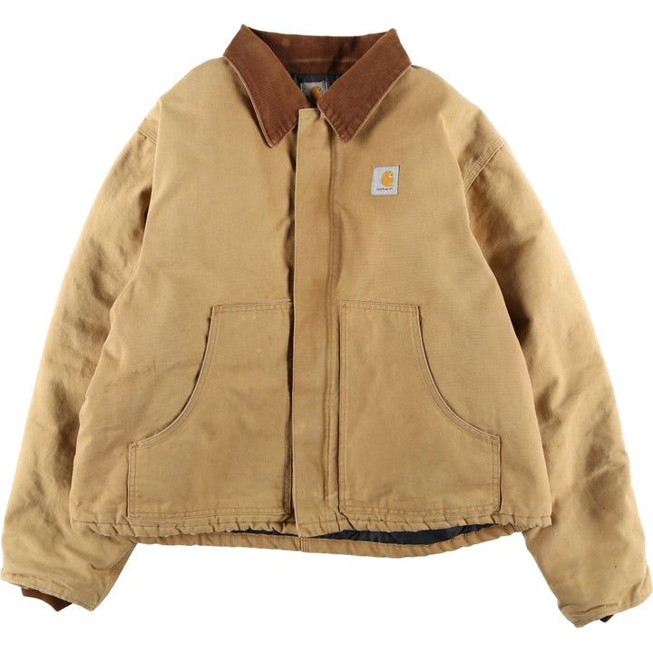Carhartt Traditional Padded Duck Work Jacket, Men's XL unclear Beige type Vintage Second Hand