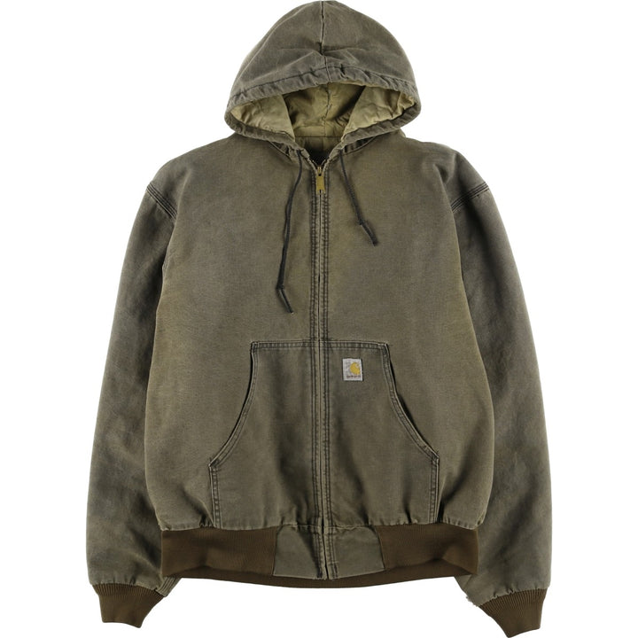 Carhartt Active Jacket, Padded Duck Full-Zip Hoodie, Men's XL unclear Khaki type Vintage Second Hand
