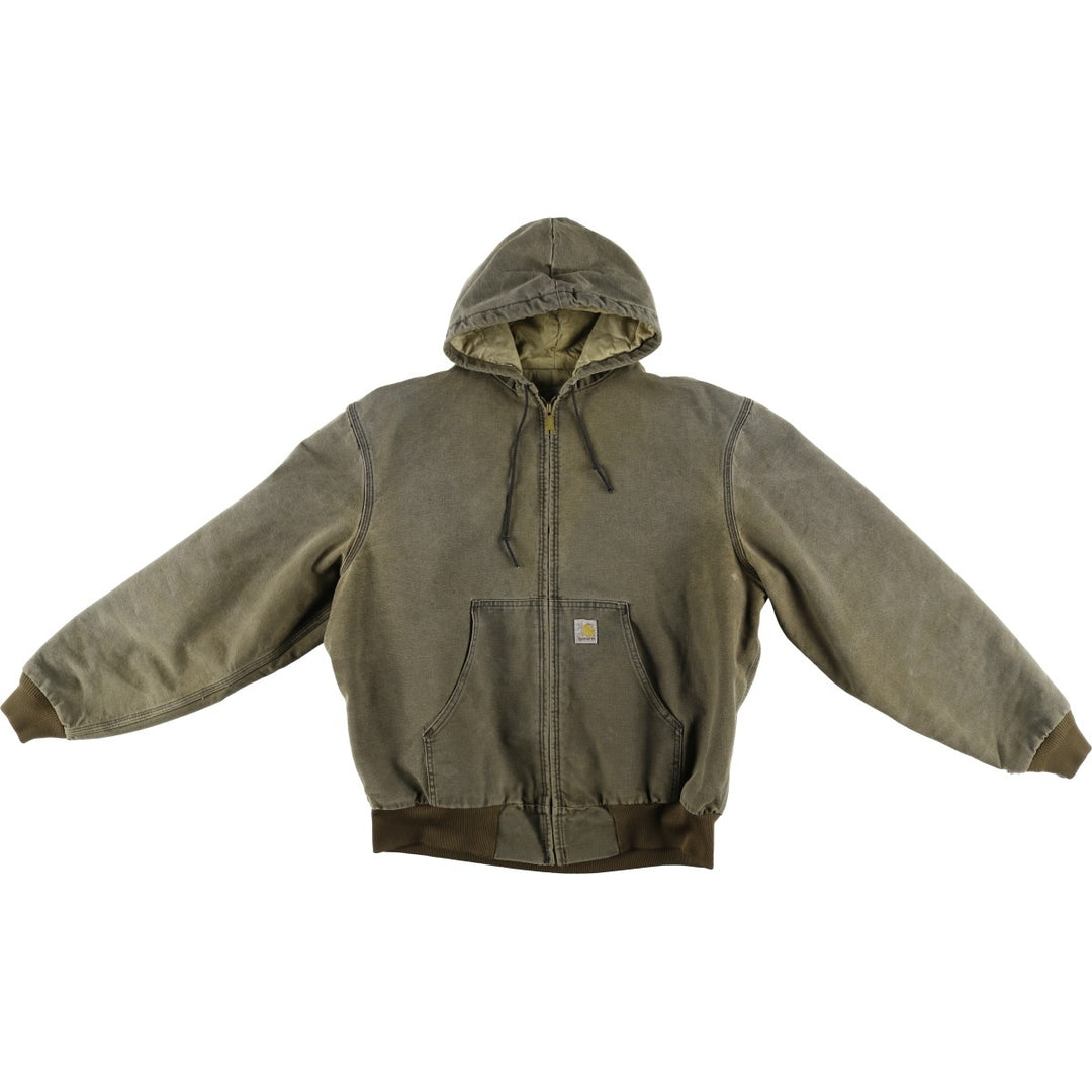 Carhartt Active Jacket, Padded Duck Full-Zip Hoodie, Men's XL unclear Khaki type Vintage Second Hand