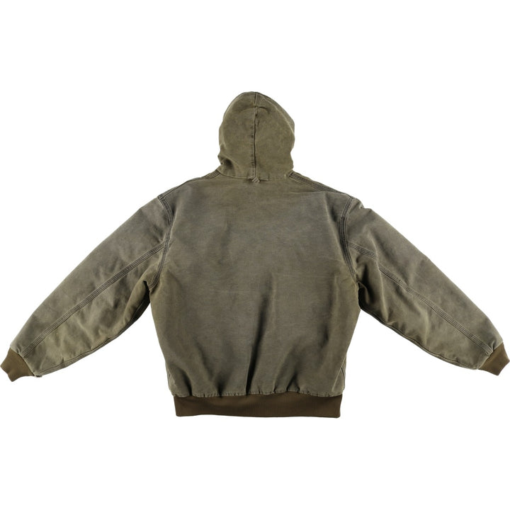 Carhartt Active Jacket, Padded Duck Full-Zip Hoodie, Men's XL unclear Khaki type Vintage Second Hand
