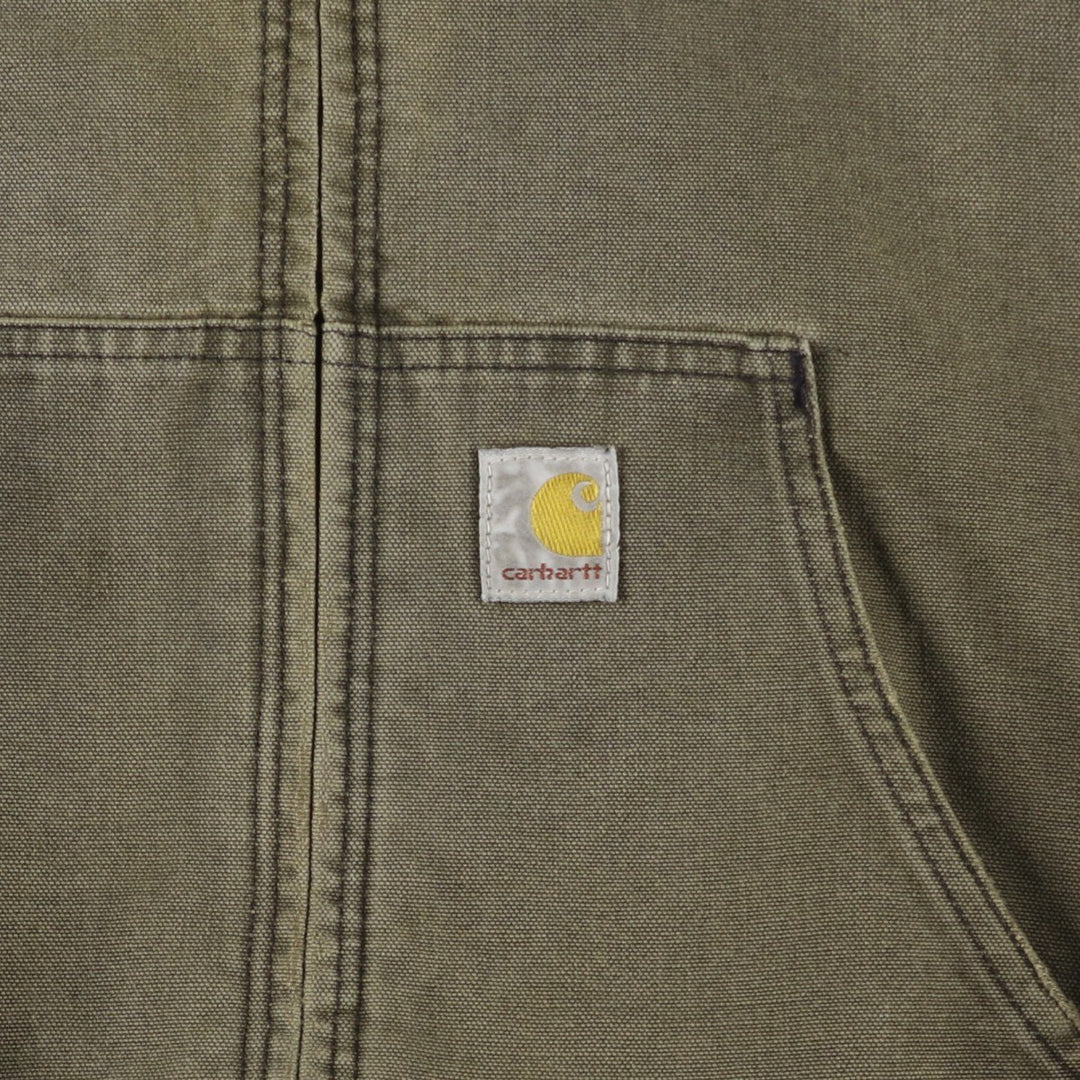 Carhartt Active Jacket, Padded Duck Full-Zip Hoodie, Men's XL unclear Khaki type Vintage Second Hand