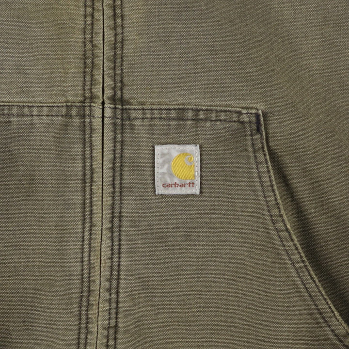 Carhartt Active Jacket, Padded Duck Full-Zip Hoodie, Men's XL unclear Khaki type Vintage Second Hand