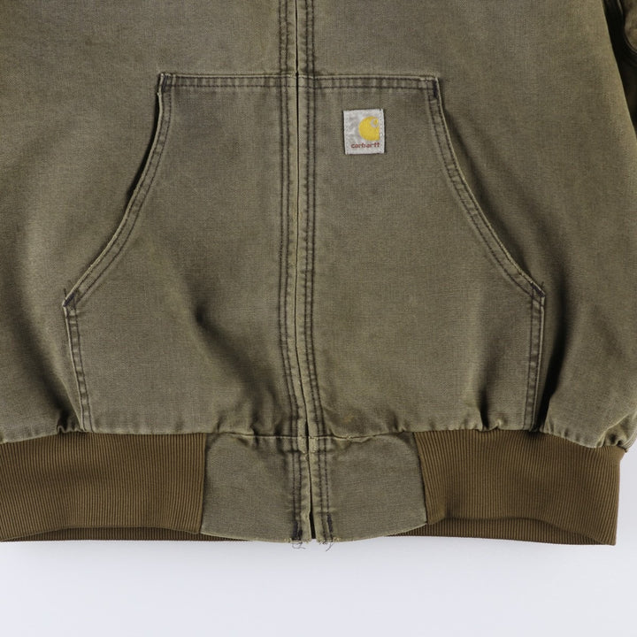 Carhartt Active Jacket, Padded Duck Full-Zip Hoodie, Men's XL unclear Khaki type Vintage Second Hand
