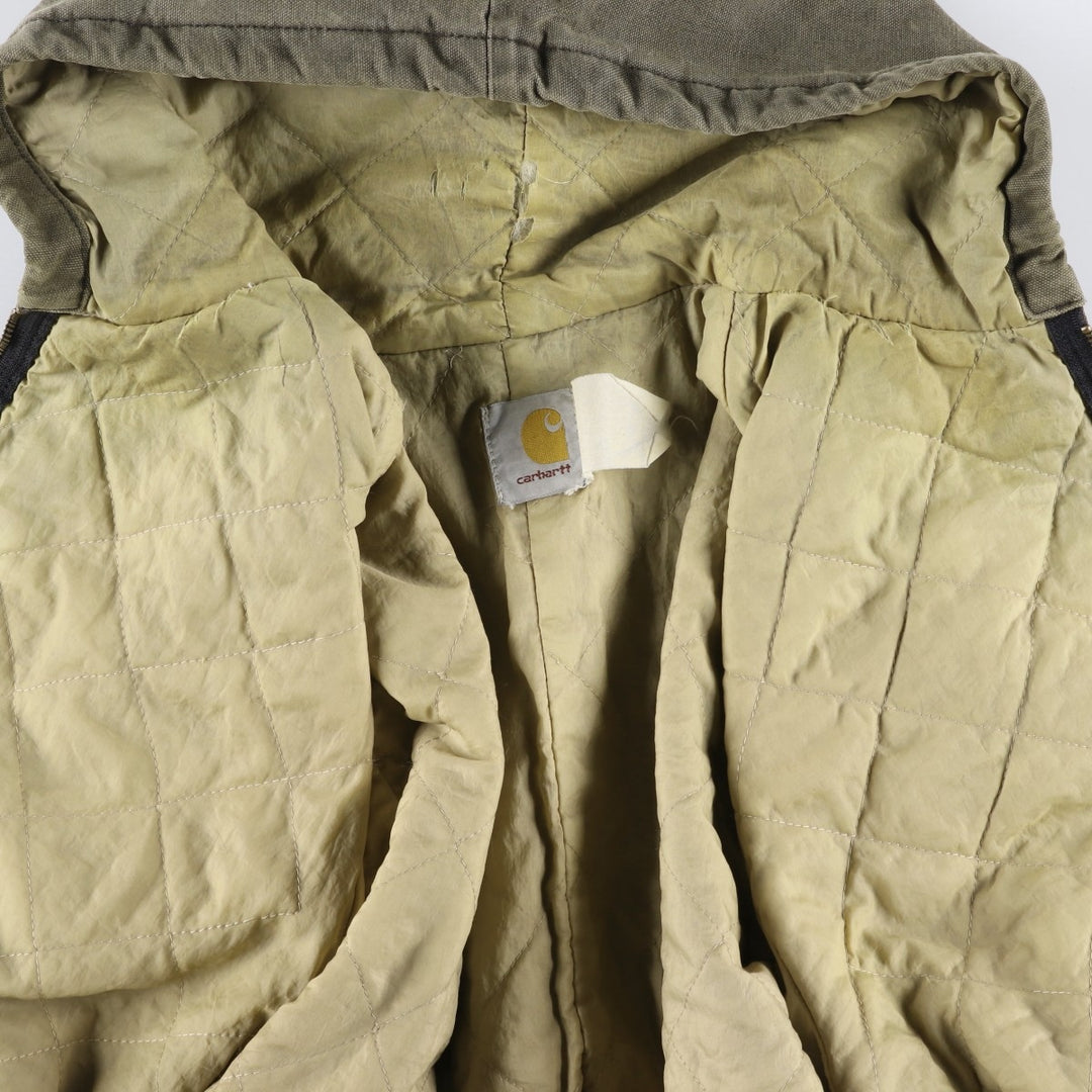 Carhartt Active Jacket, Padded Duck Full-Zip Hoodie, Men's XL unclear Khaki type Vintage Second Hand