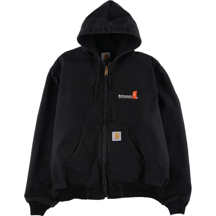 Carhartt Active Jacket Duck Full Zip Parka Made in USA Men's XL cotton black type Vintage Second Hand