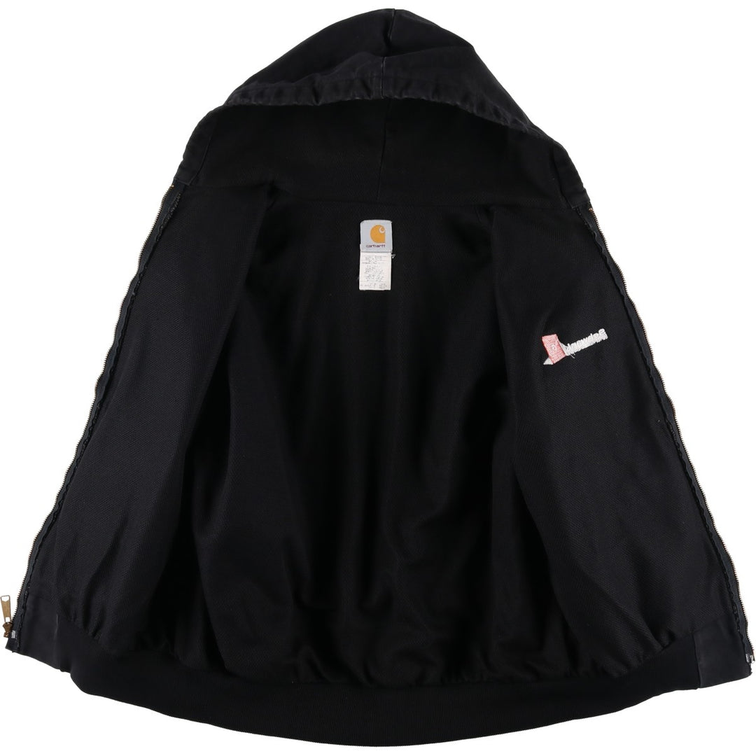 Carhartt Active Jacket Duck Full Zip Parka Made in USA Men's XL cotton black type Vintage Second Hand
