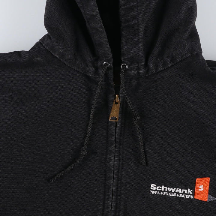 Carhartt Active Jacket Duck Full Zip Parka Made in USA Men's XL cotton black type Vintage Second Hand