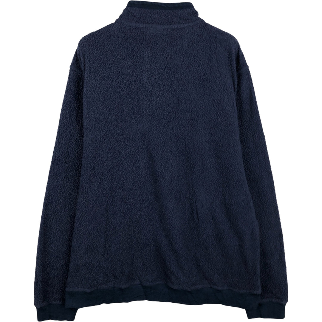 Patagonia Shearling Button Pullover 26140FA22 Half-Button Fleece Pullover, Men's XL polyester Navy blue Vintage Second Hand
