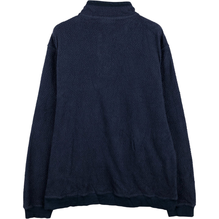 Patagonia Shearling Button Pullover 26140FA22 Half-Button Fleece Pullover, Men's XL polyester Navy blue Vintage Second Hand