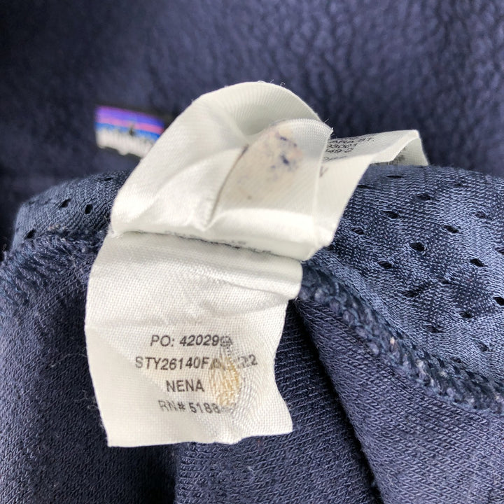 Patagonia Shearling Button Pullover 26140FA22 Half-Button Fleece Pullover, Men's XL polyester Navy blue Vintage Second Hand