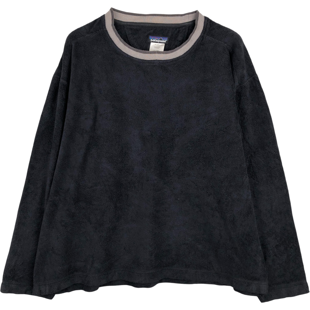 Patagonia Rhythm Plush Synchilla Sweatshirt 20845SP, Men's Medium Fleece Top polyester navy blue type Vintage Second Hand