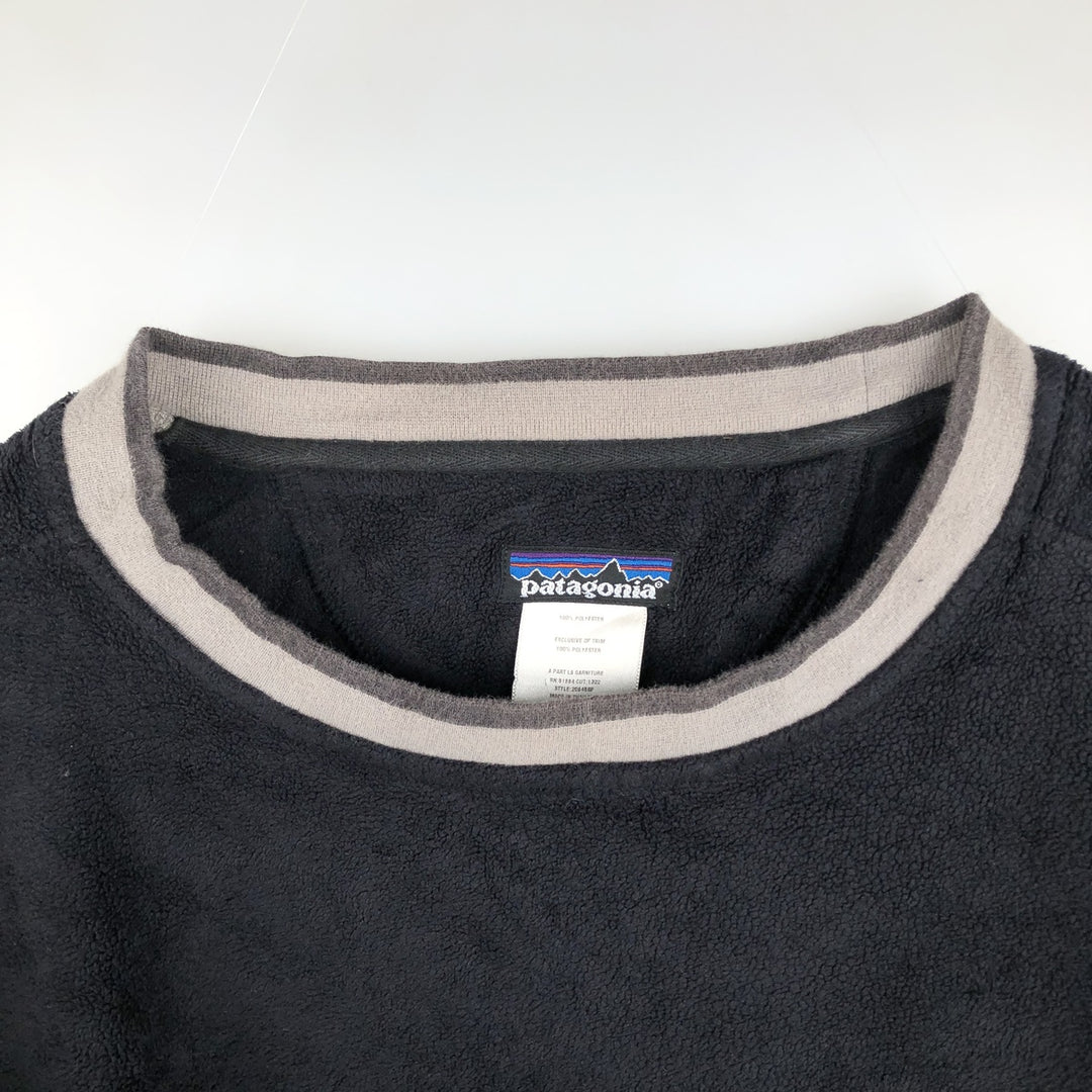 Patagonia Rhythm Plush Synchilla Sweatshirt 20845SP, Men's Medium Fleece Top polyester navy blue type Vintage Second Hand