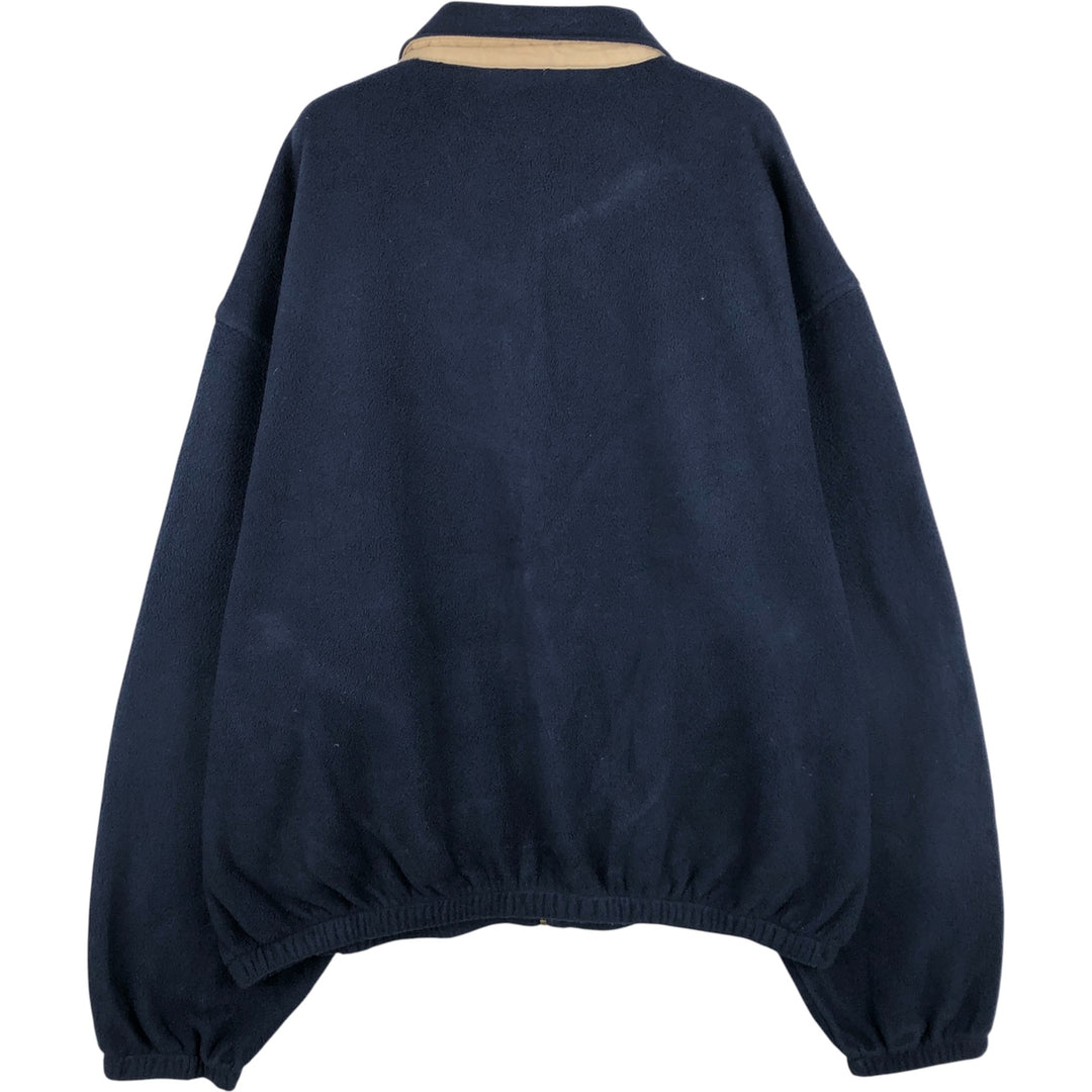 90'S Ralph Lauren POLO by Ralph Lauren swing-top fleece jacket, Made in USA, Men's XXL polyester navy blue type Vintage Second Hand