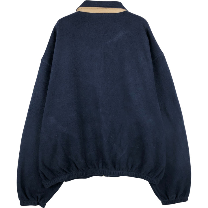 90'S Ralph Lauren POLO by Ralph Lauren swing-top fleece jacket, Made in USA, Men's XXL polyester navy blue type Vintage Second Hand