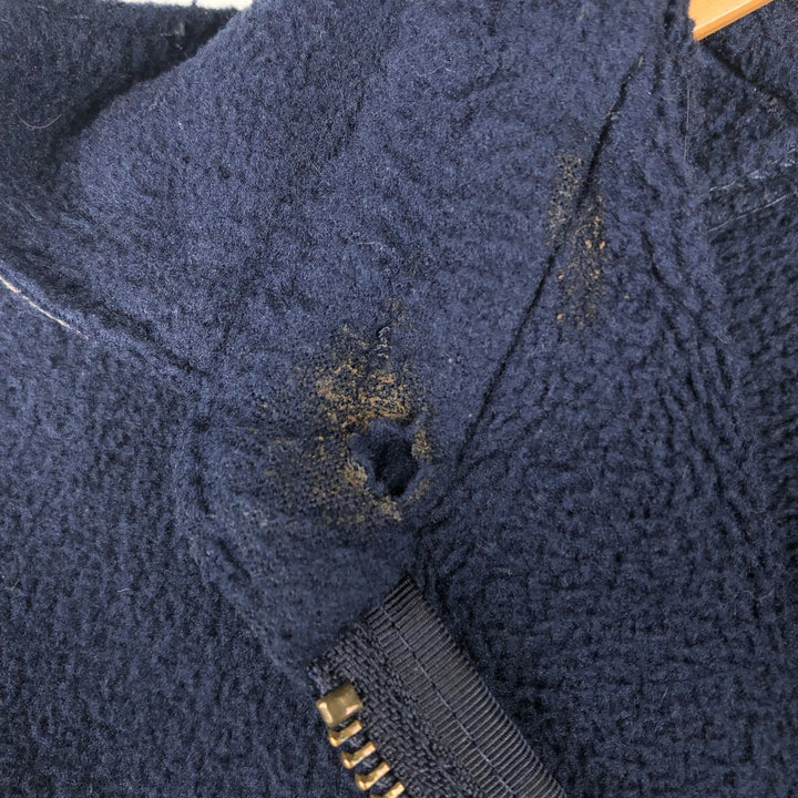 90'S Ralph Lauren POLO by Ralph Lauren swing-top fleece jacket, Made in USA, Men's XXL polyester navy blue type Vintage Second Hand