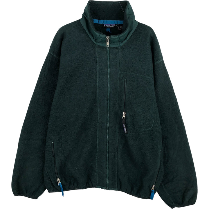 Patagonia 25021 Fleece Jacket, Made in USA, Men's Size L unclear Green type dark green Vintage Second Hand
