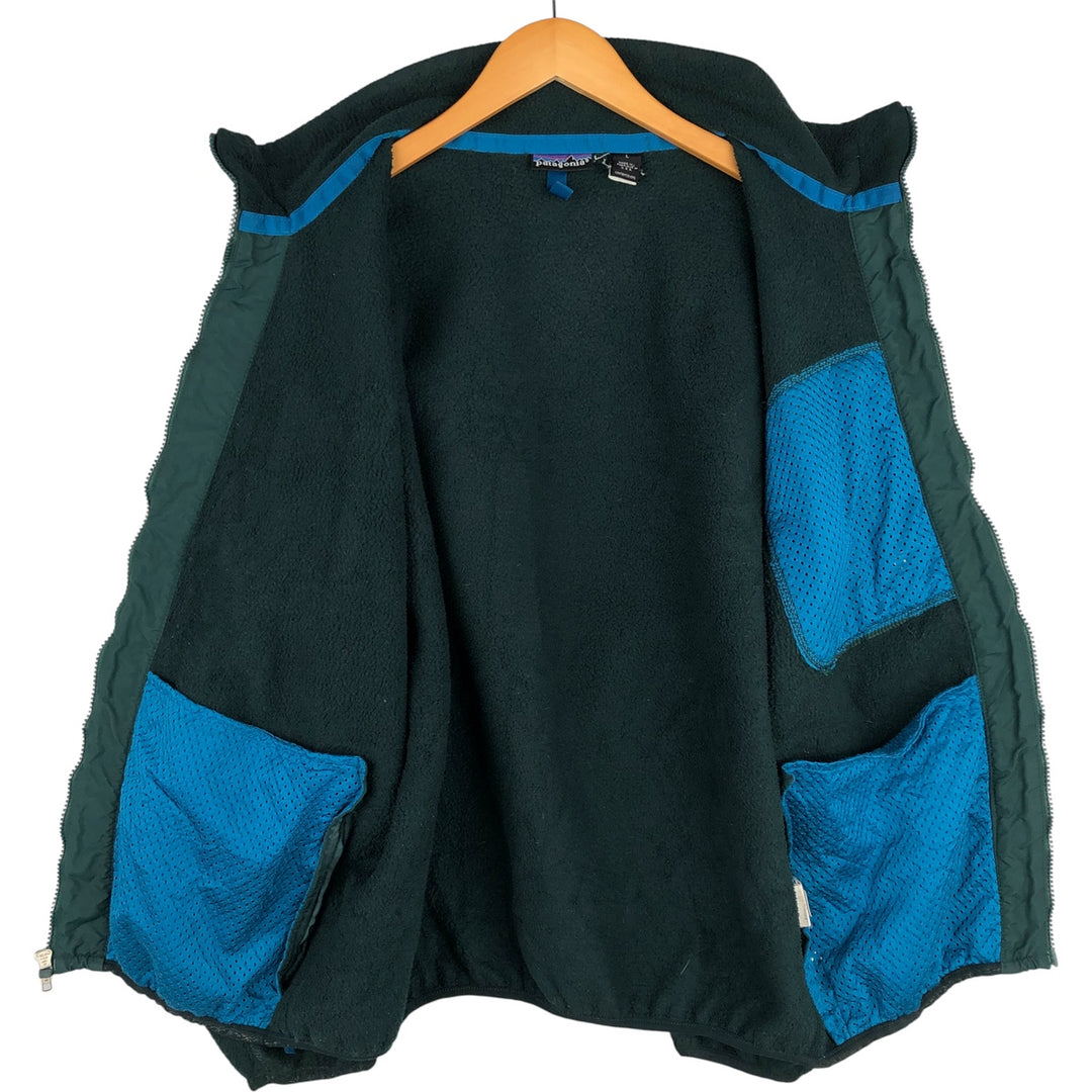 Patagonia 25021 Fleece Jacket, Made in USA, Men's Size L unclear Green type dark green Vintage Second Hand