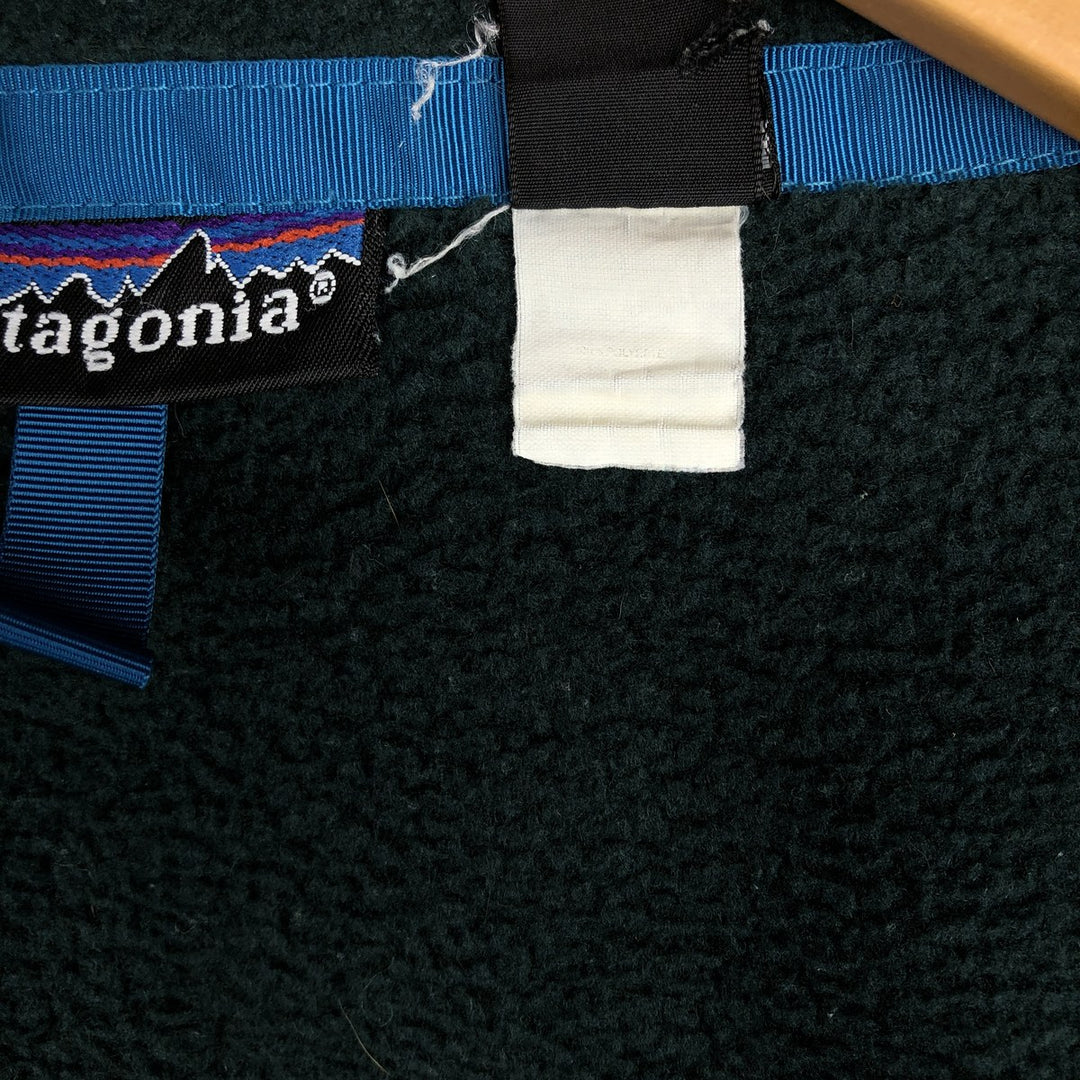 Patagonia 25021 Fleece Jacket, Made in USA, Men's Size L unclear Green type dark green Vintage Second Hand