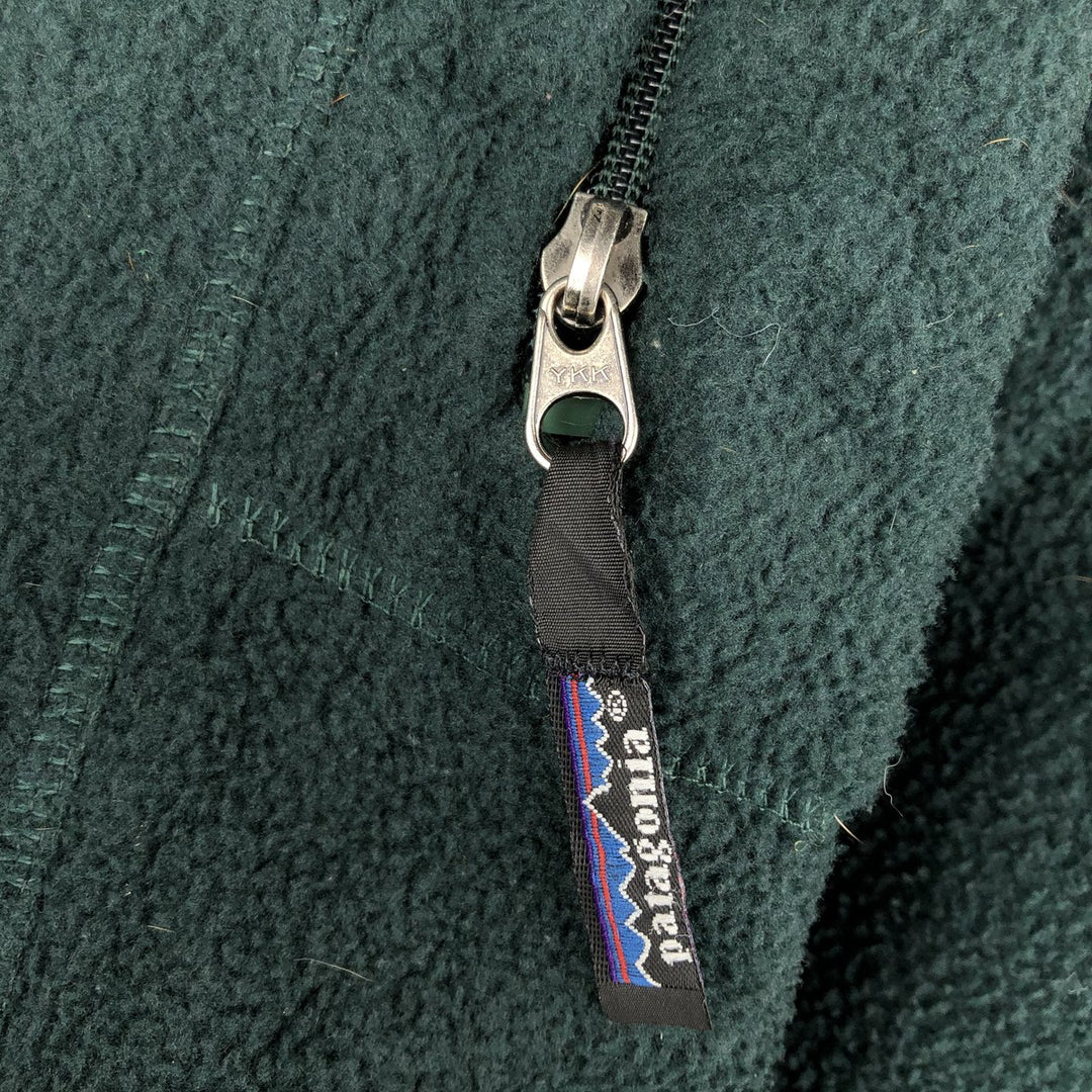 Patagonia 25021 Fleece Jacket, Made in USA, Men's Size L unclear Green type dark green Vintage Second Hand