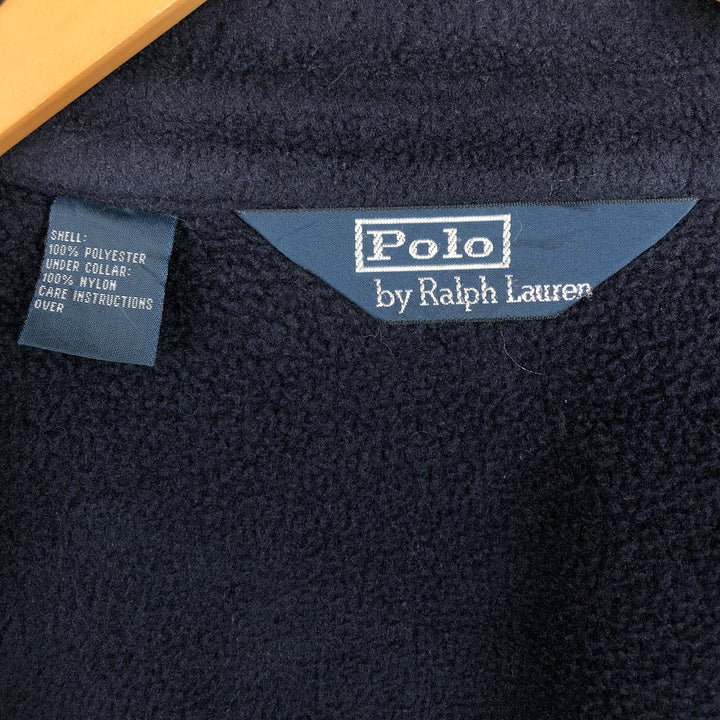Ralph Lauren POLO by Ralph Lauren Swing Top Fleece Jacket, Men's XL polyester navy blue type Vintage Second Hand