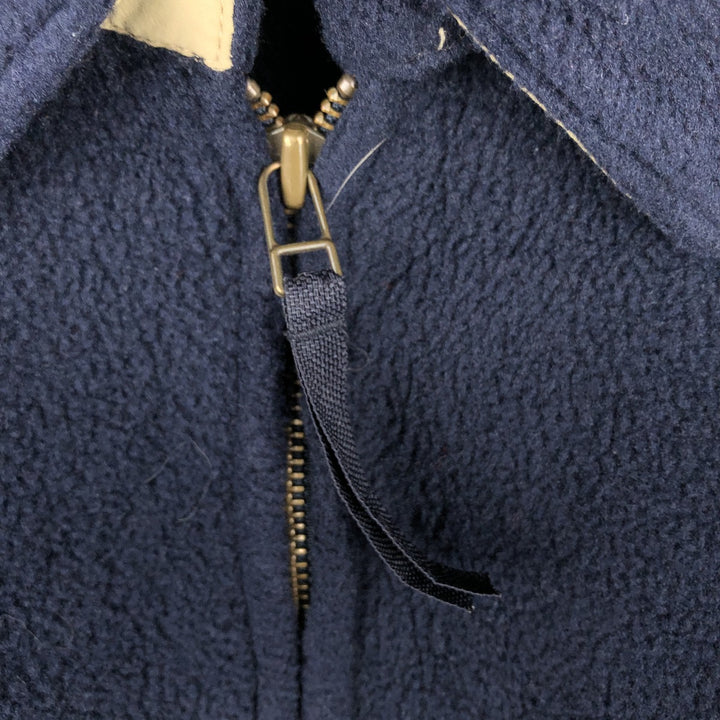 Ralph Lauren POLO by Ralph Lauren Swing Top Fleece Jacket, Men's XL polyester navy blue type Vintage Second Hand