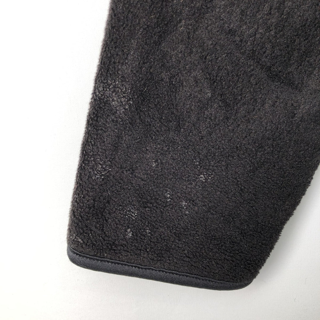 Vintage 90'S Ralph Lauren Polo Sport fleece jacket, size L, men's polyester black type Vintage Second Hand