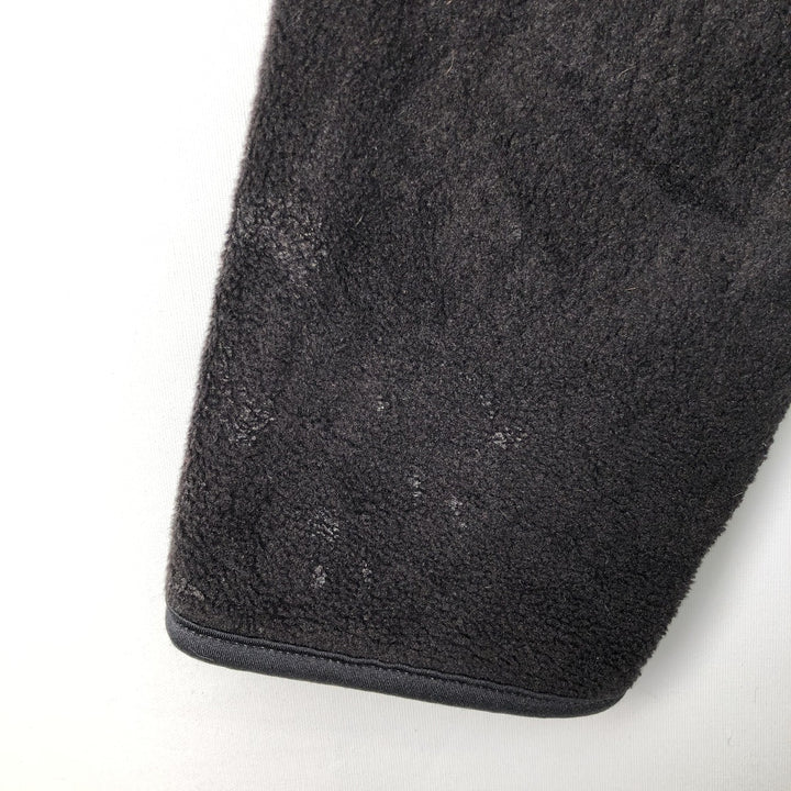 Vintage 90'S Ralph Lauren Polo Sport fleece jacket, size L, men's polyester black type Vintage Second Hand