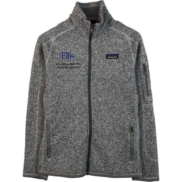 Patagonia Better Sweater Jacket 25542FA18 Fleece Jacket, Women's Size Medium polyester gray type Vintage Second Hand