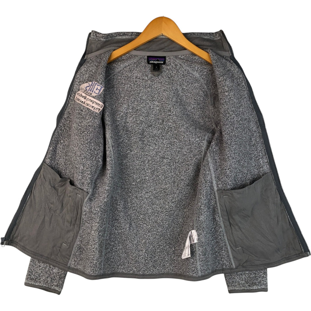 Patagonia Better Sweater Jacket 25542FA18 Fleece Jacket, Women's Size Medium polyester gray type Vintage Second Hand