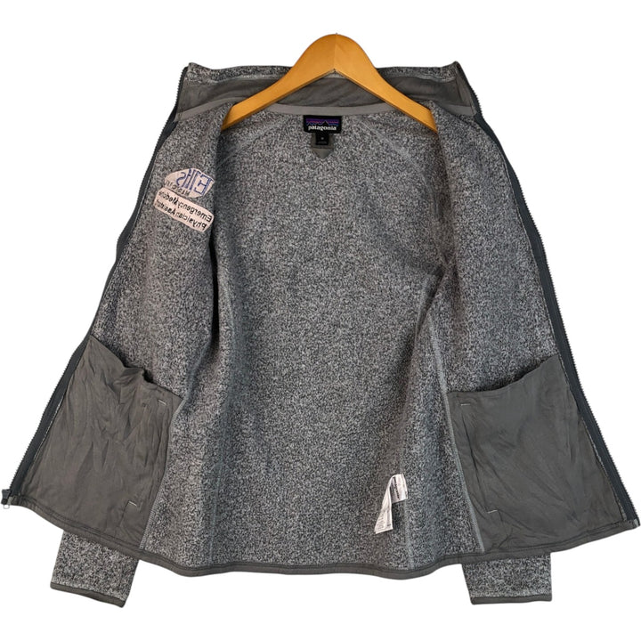 Patagonia Better Sweater Jacket 25542FA18 Fleece Jacket, Women's Size Medium polyester gray type Vintage Second Hand