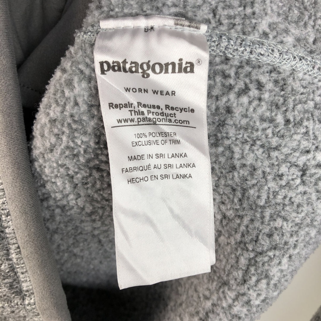 Patagonia Better Sweater Jacket 25542FA18 Fleece Jacket, Women's Size Medium polyester gray type Vintage Second Hand
