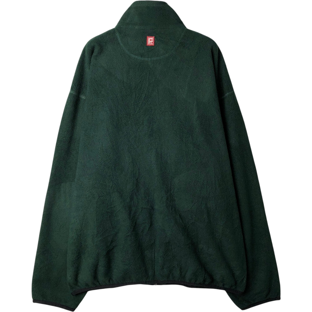 Ralph Lauren CHAPS fleece jacket, men's size XL polyester Green type dark green Vintage Second Hand