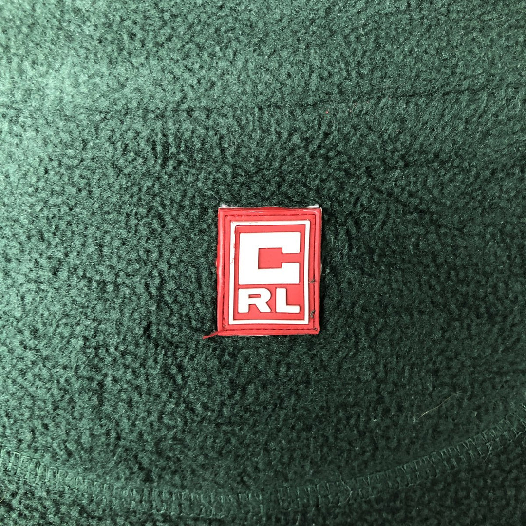 Ralph Lauren CHAPS fleece jacket, men's size XL polyester Green type dark green Vintage Second Hand