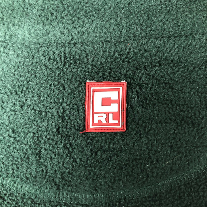 Ralph Lauren CHAPS fleece jacket, men's size XL polyester Green type dark green Vintage Second Hand