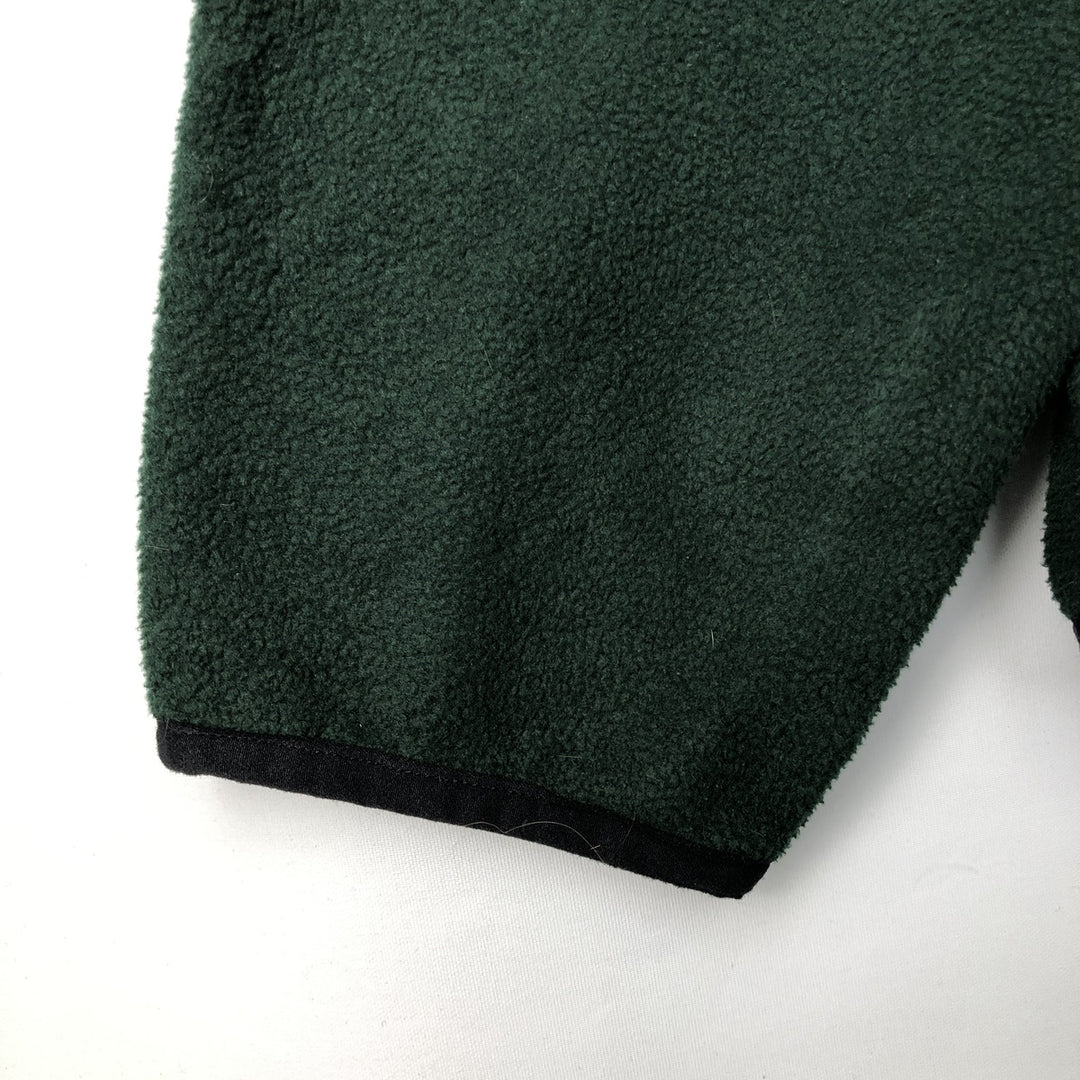 Ralph Lauren CHAPS fleece jacket, men's size XL polyester Green type dark green Vintage Second Hand