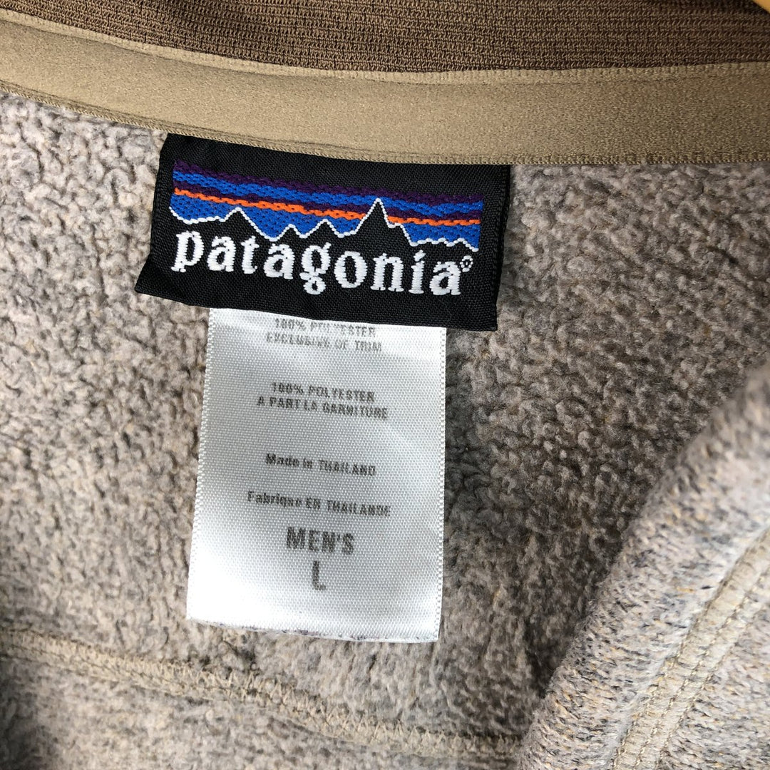 2000'S Patagonia Better Sweater Jacket 25525S9 Men's Size L polyester Beige type Vintage Second Hand