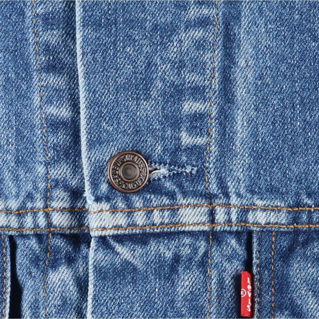 90'S Levi's 70500-0219 Denim Jacket, Men's Size L, Vintage cotton blue type Vintage Second Hand