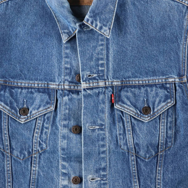 90'S Levi's 70500-0219 Denim Jacket, Men's Size L, Vintage cotton blue type Vintage Second Hand