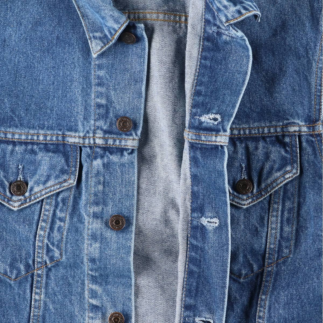 90'S Levi's 70500-0219 Denim Jacket, Men's Size L, Vintage cotton blue type Vintage Second Hand