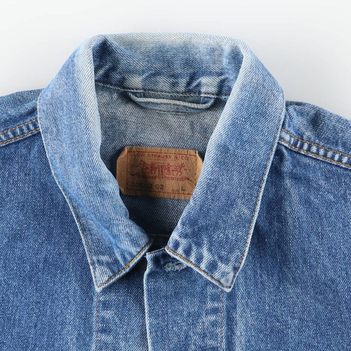 90'S Levi's 70500-0219 Denim Jacket, Men's Size L, Vintage cotton blue type Vintage Second Hand