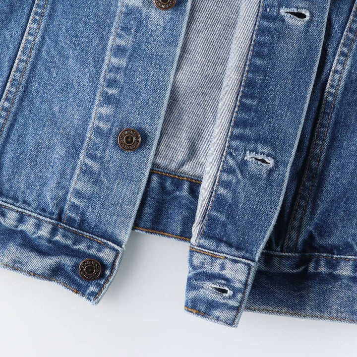 90'S Levi's 70500-0219 Denim Jacket, Men's Size L, Vintage cotton blue type Vintage Second Hand